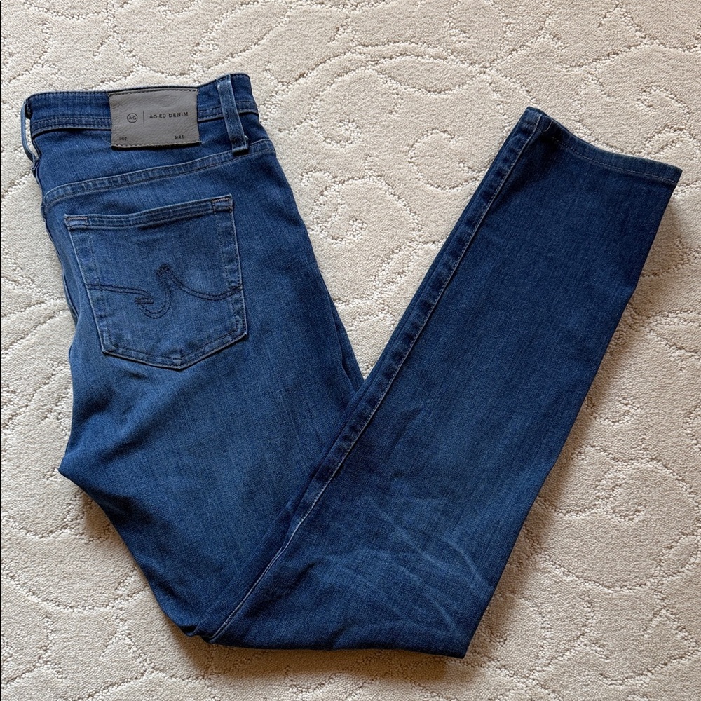 Ag Adriano Goldschmied Men’s Slim Straight Indigo Jeans